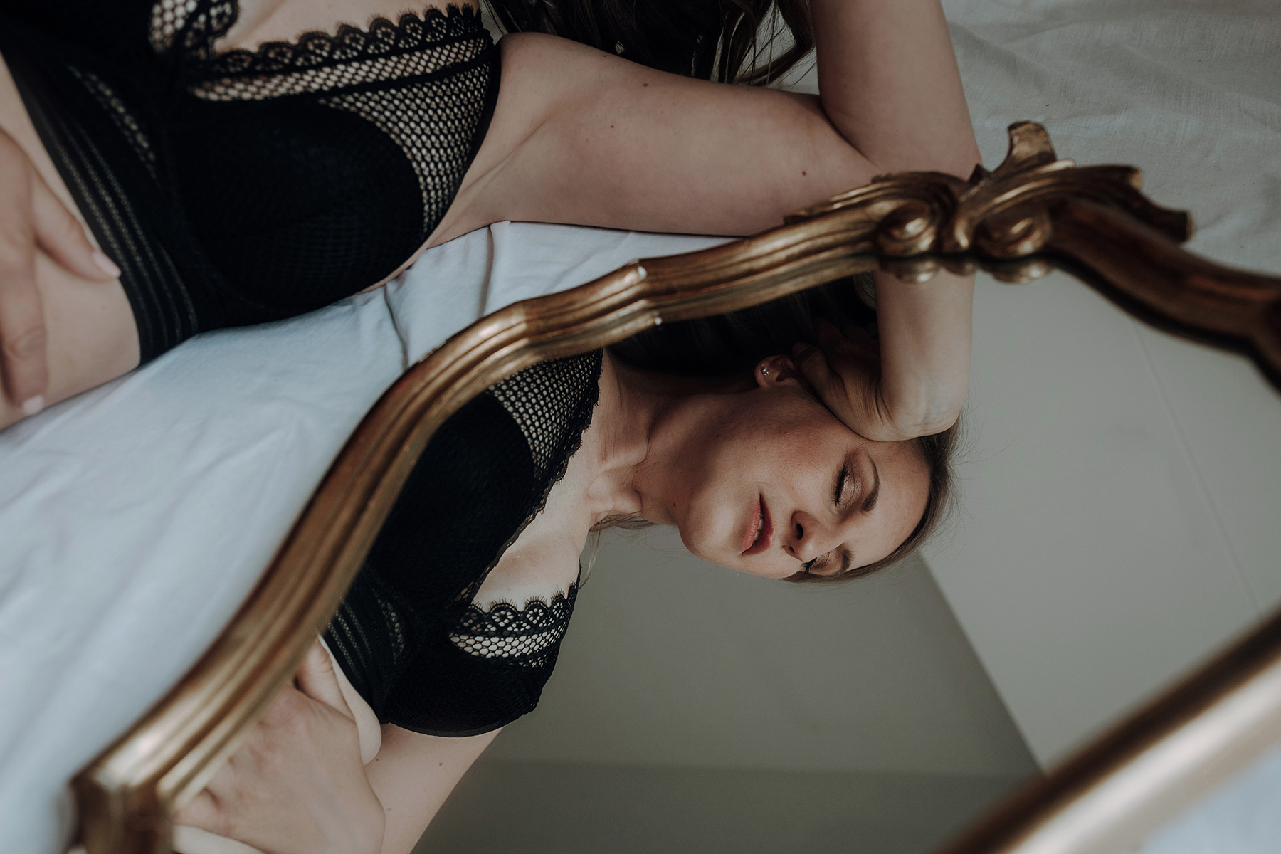 Boudoir München Aktfotografie Spiegel Sinnliche Bilder